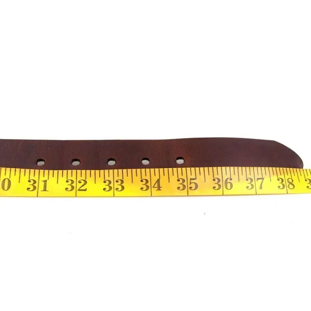 VTG SADDLE BROWN GENUINE LEATHER 1.5